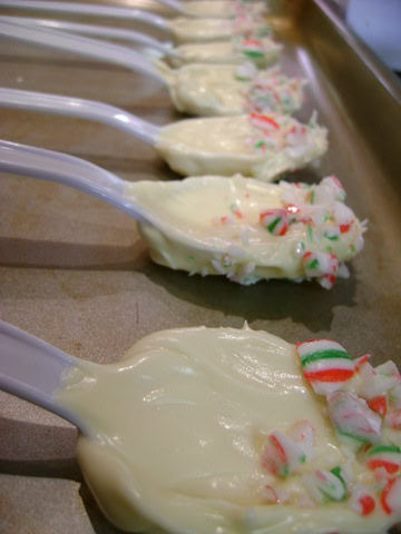 chocolate teaspoons.