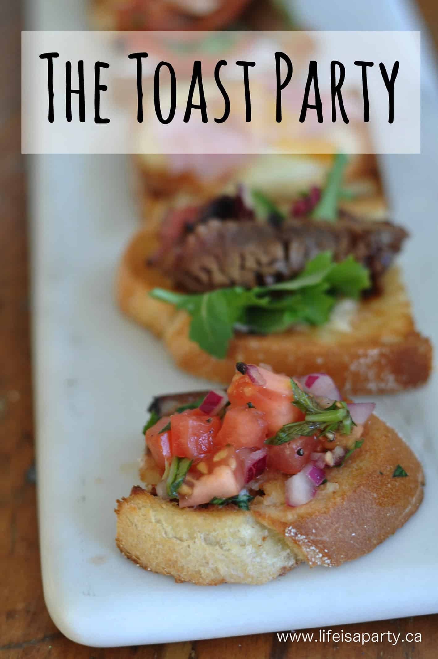 toast party ideas.