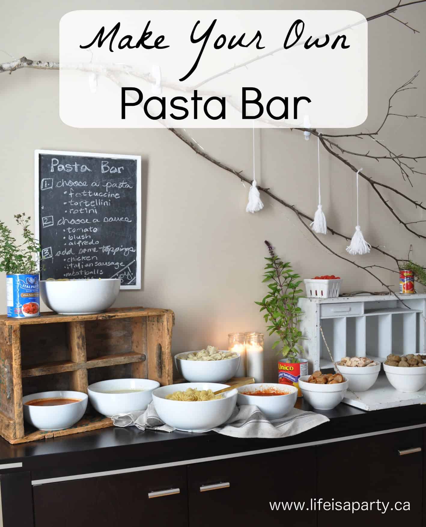 pasta bar ideas.