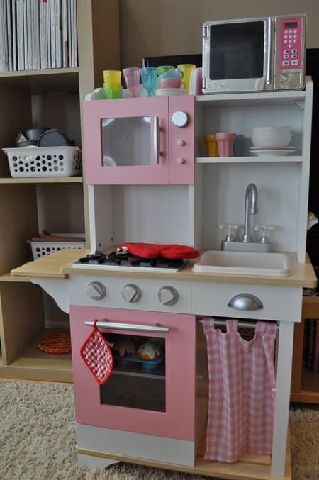 pretend kitchen.