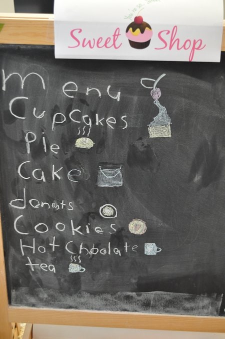 cupcake menu.