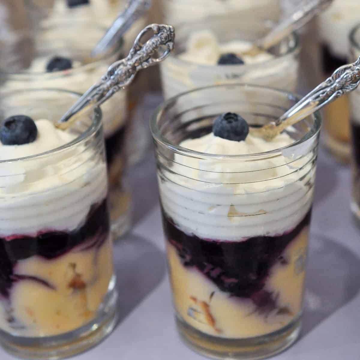 Purple dessert table.