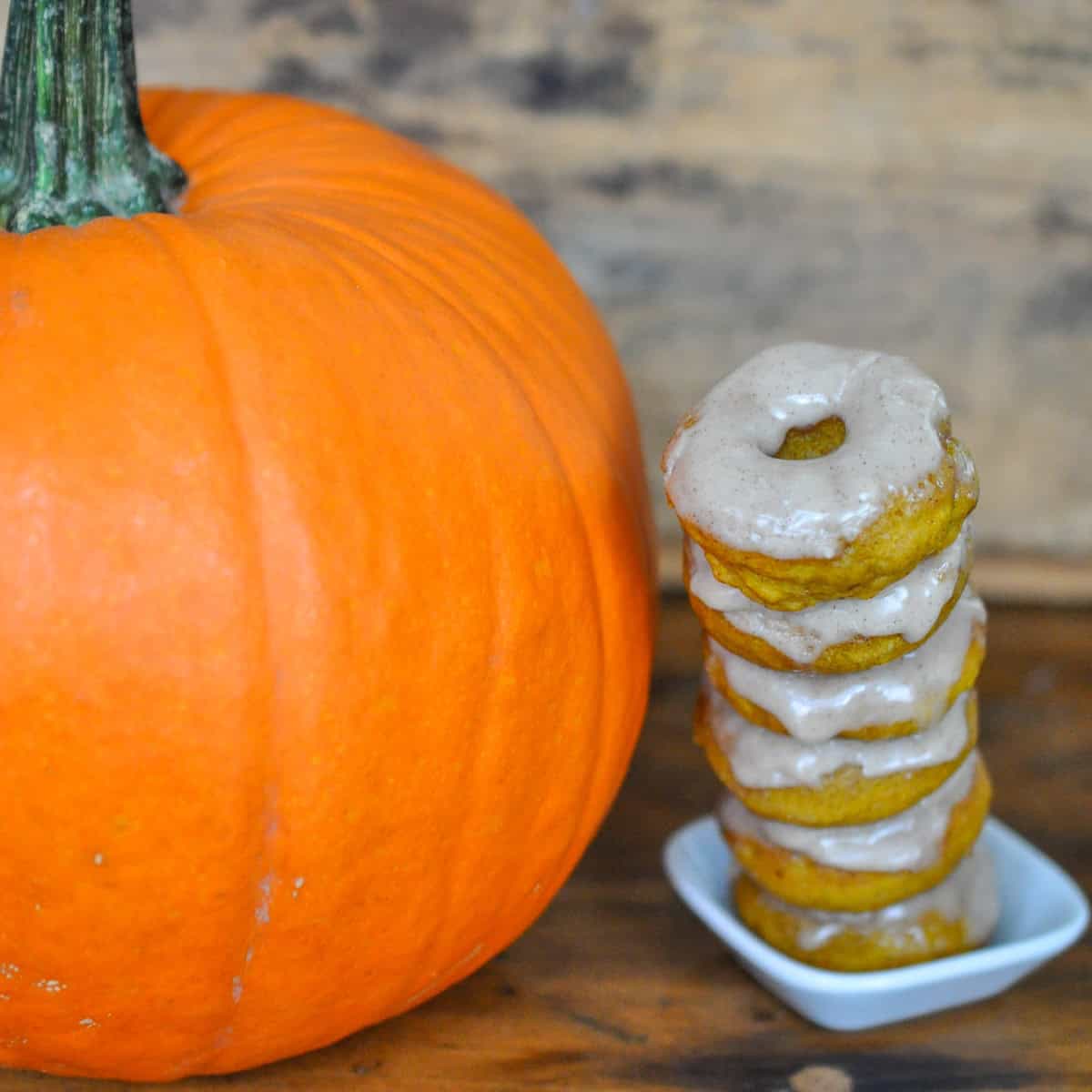 Mini baked pumpkin donuts and glaze recipe.