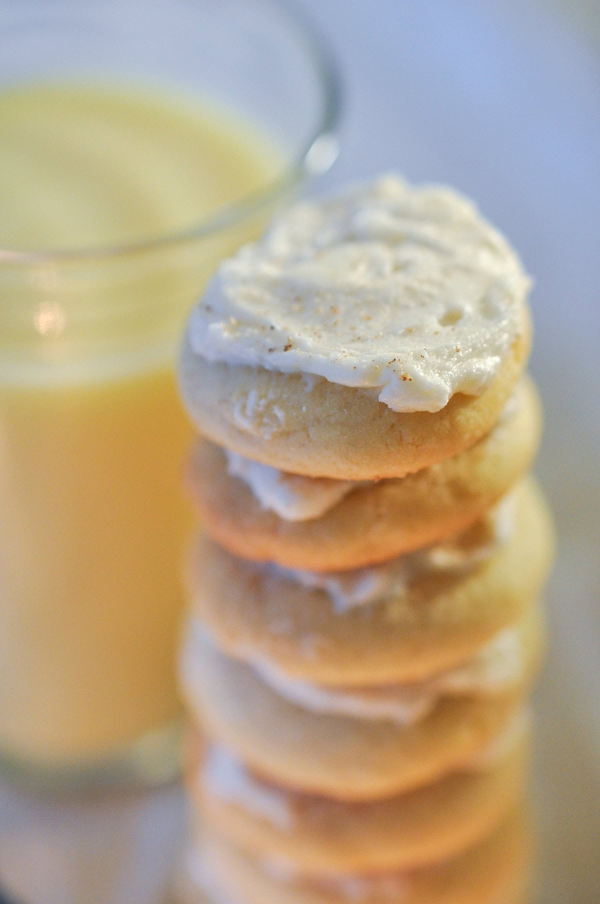 Eggnog cookies recipe.