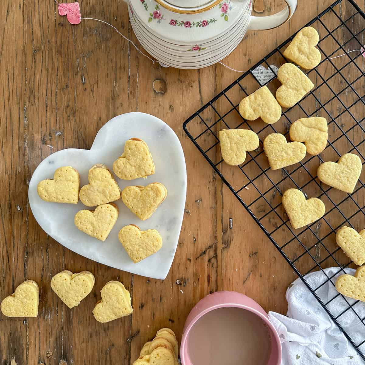 Homemade custard creams.