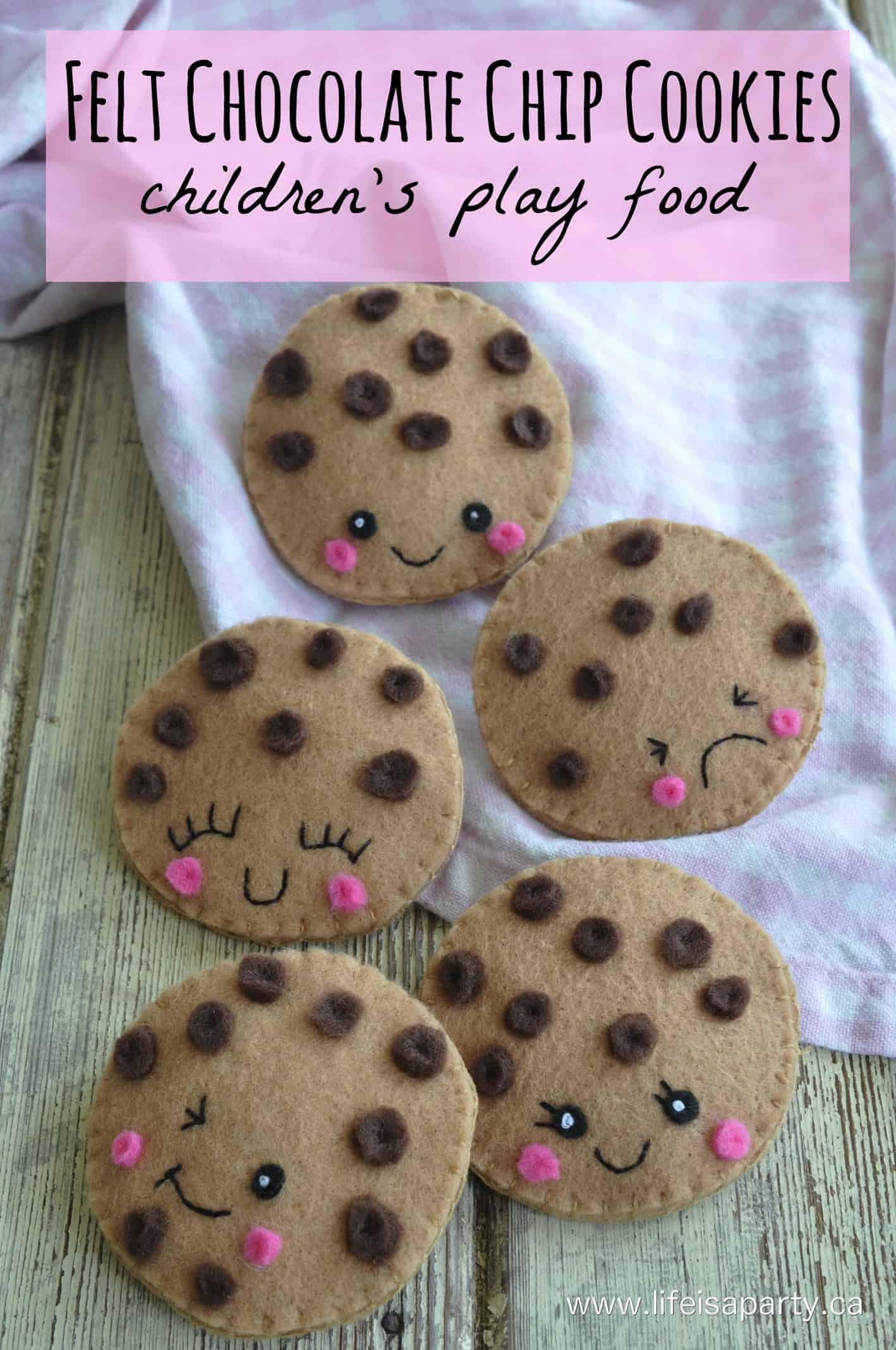 felt food cookies.