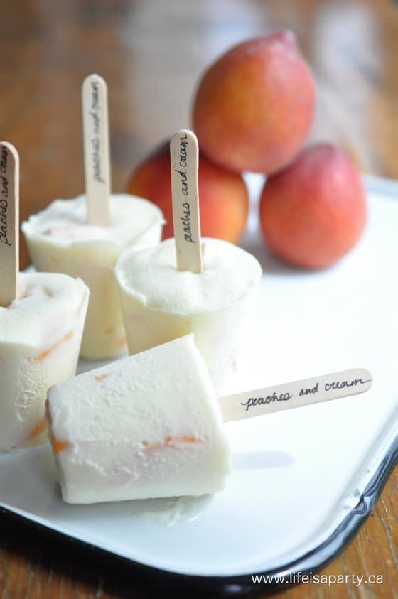 peaches and cream pudding pops