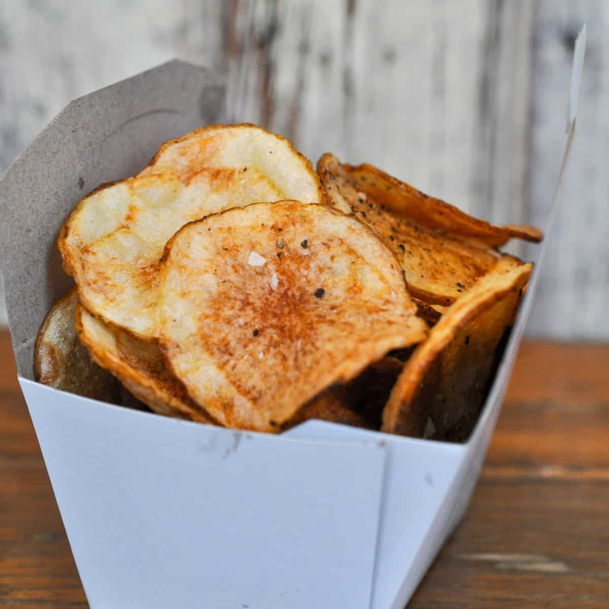 How to make homemade potato chips.