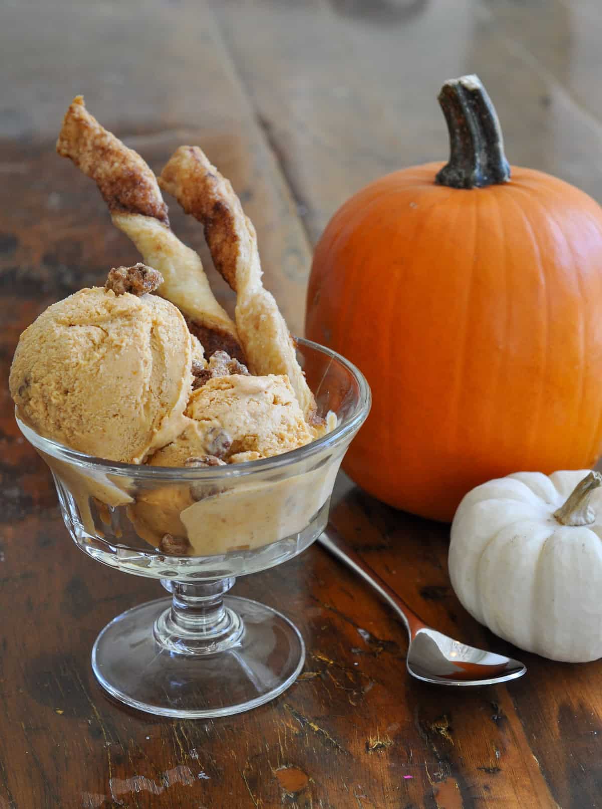 Pumpkin pie ice cream.