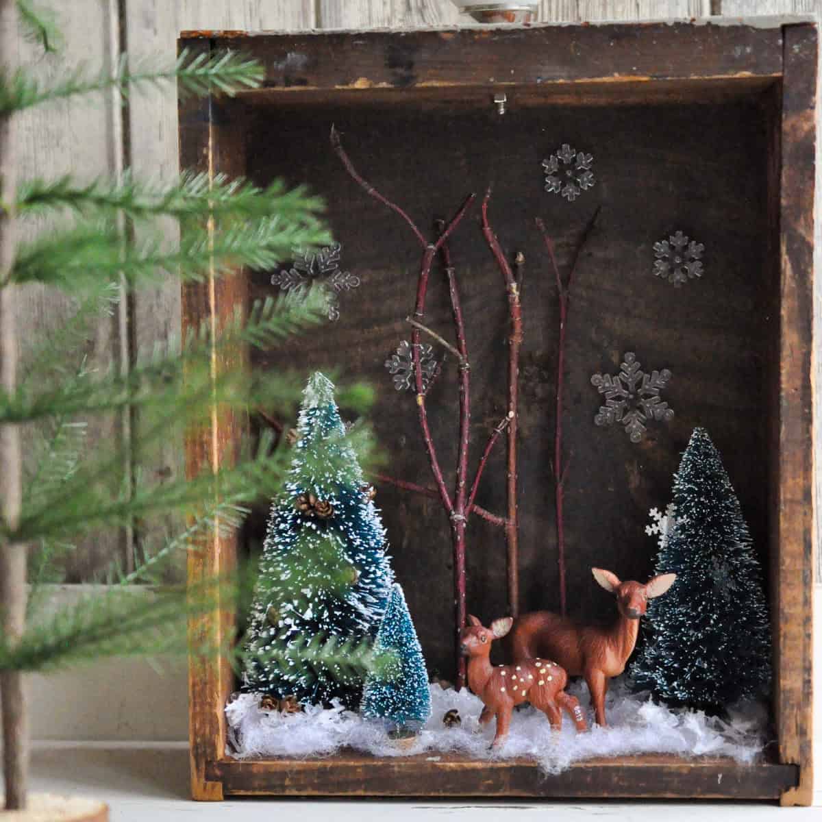 DIY Christmas diorama.