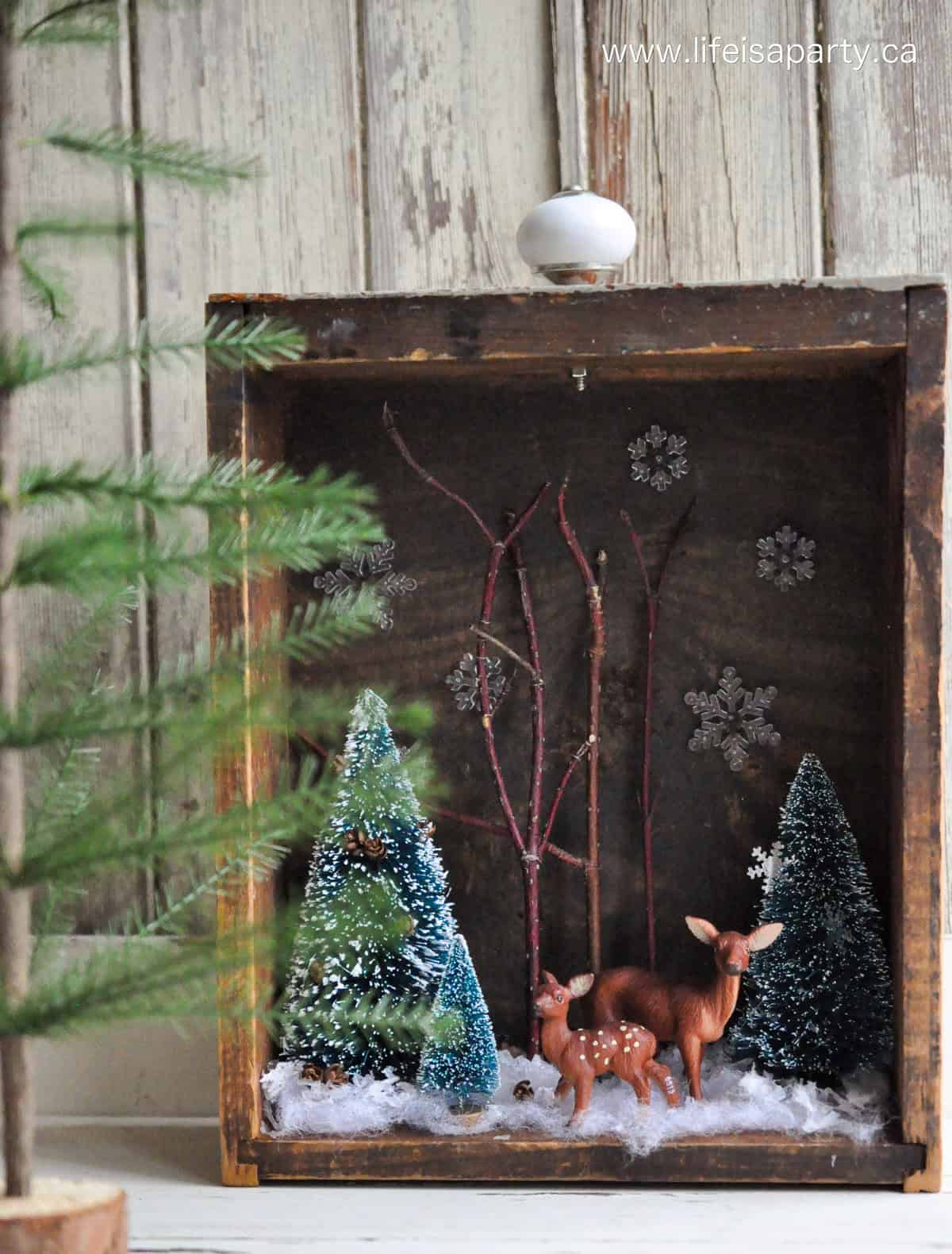 DIY Christmas diorama.