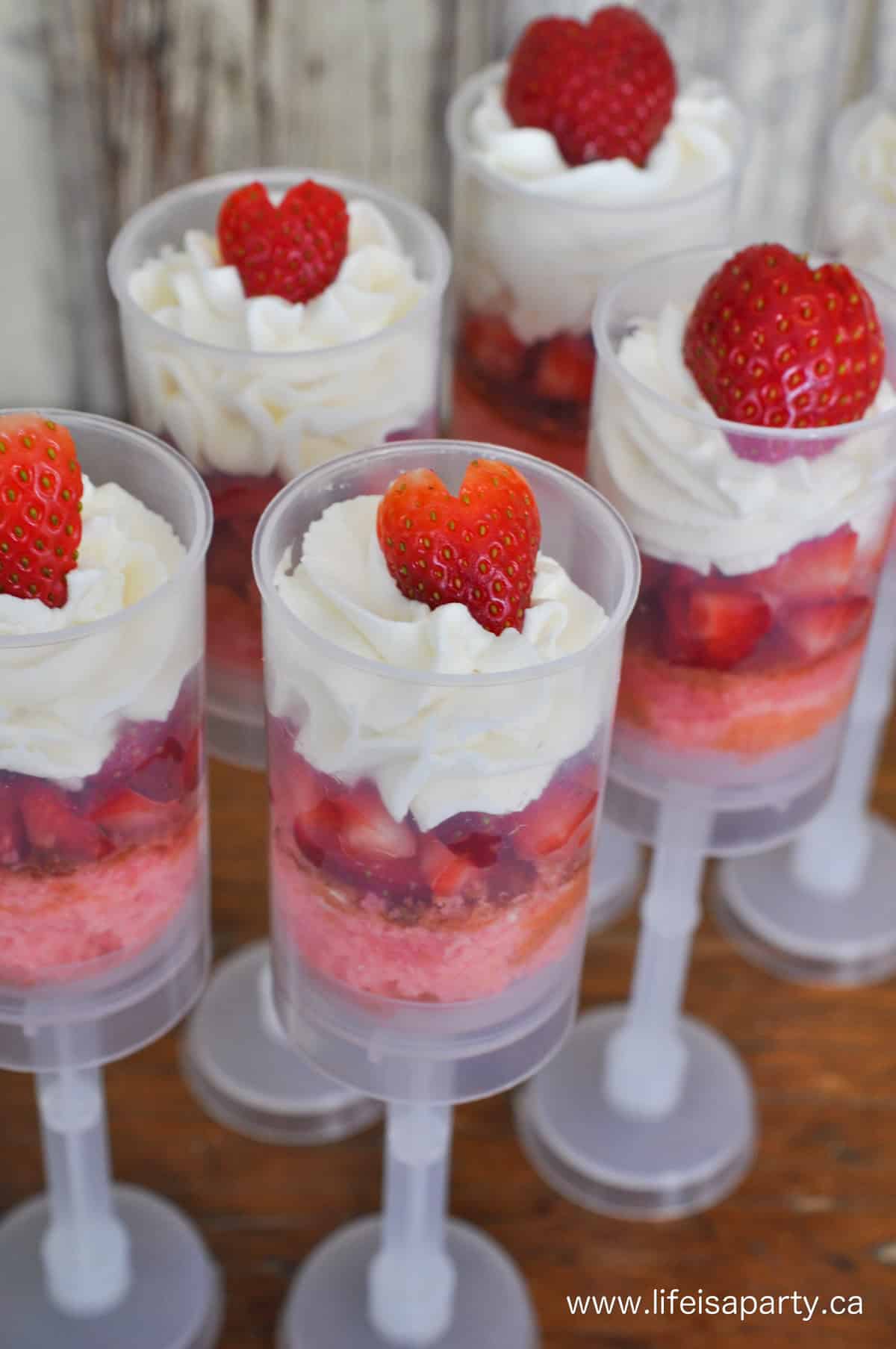 Strawberry shortcake push pops.