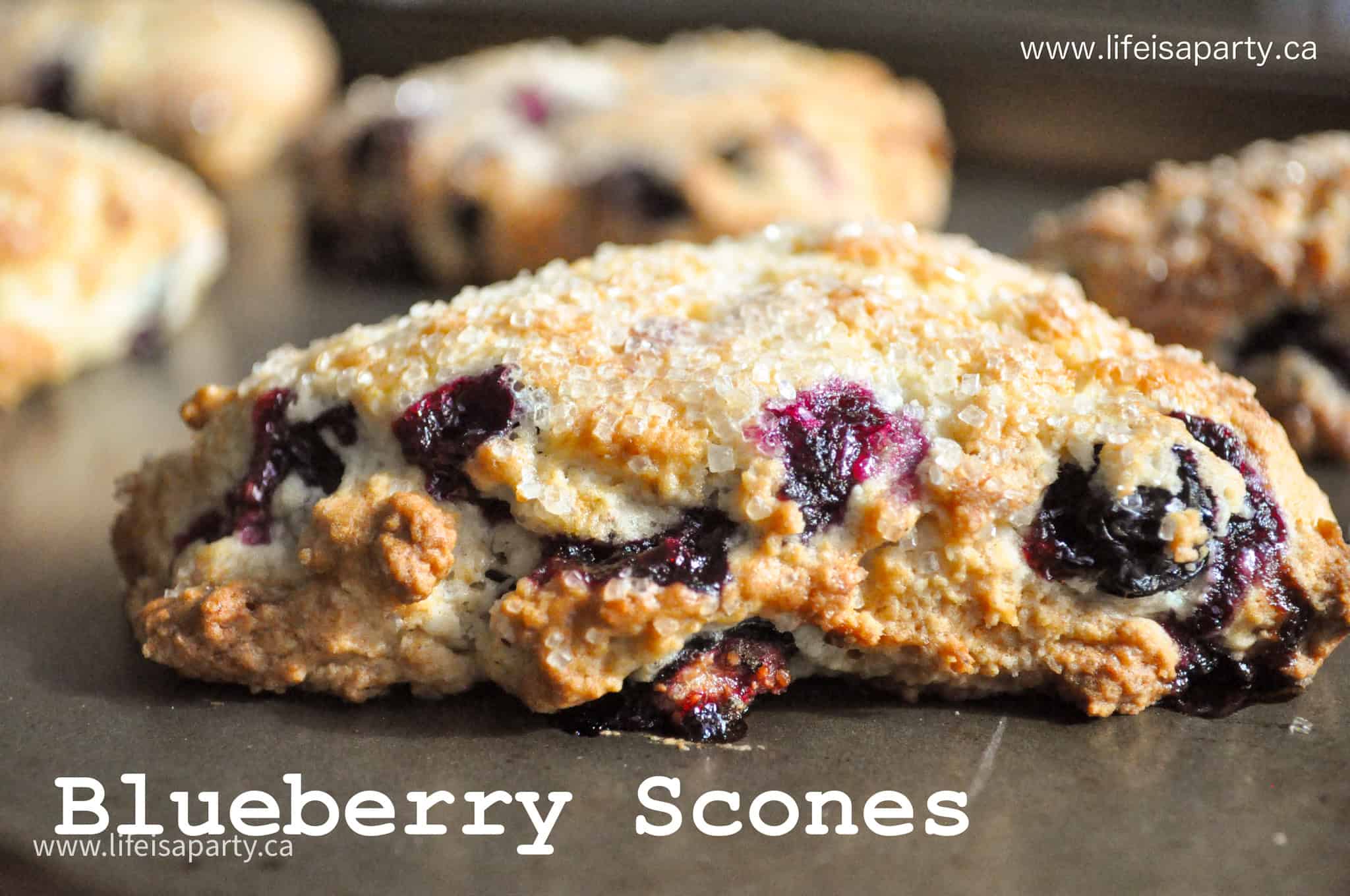 Blueberry Scones - Life is a Party