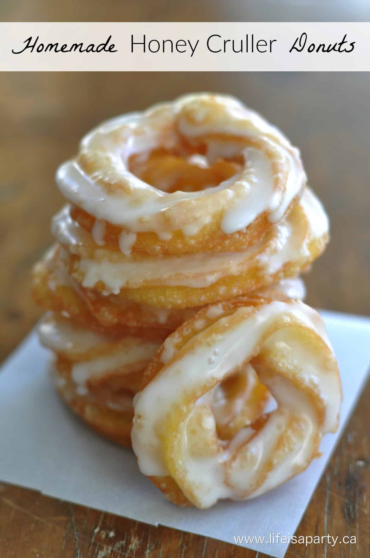 home made honey crullers