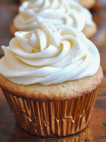 Easy homemade eggnog frosting recipe.