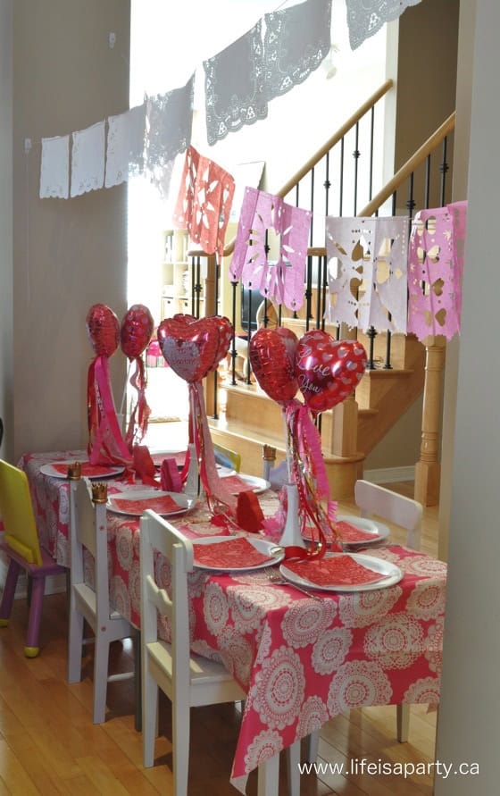 red and pink decor