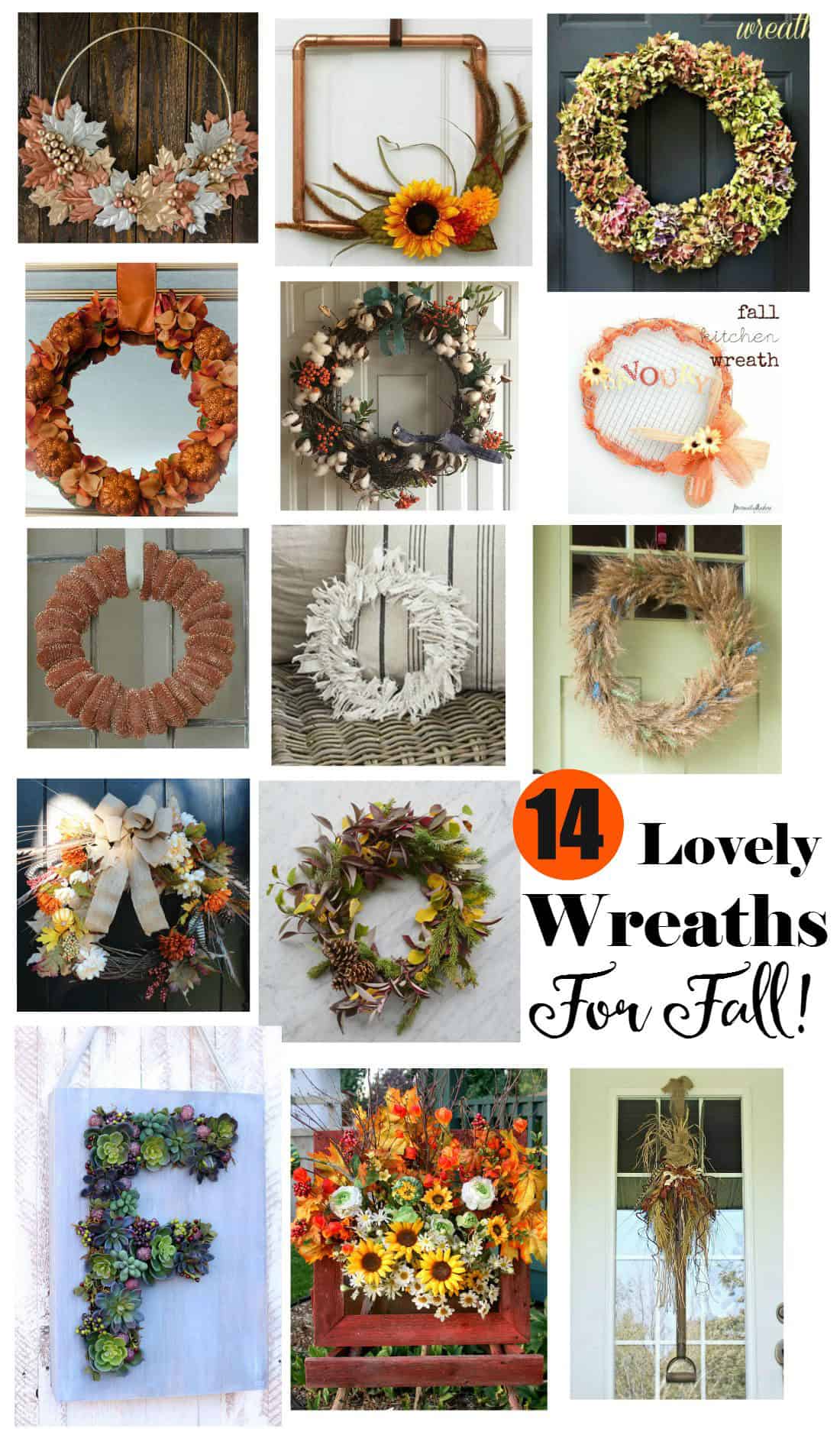 14 lovely wreaths for fall.