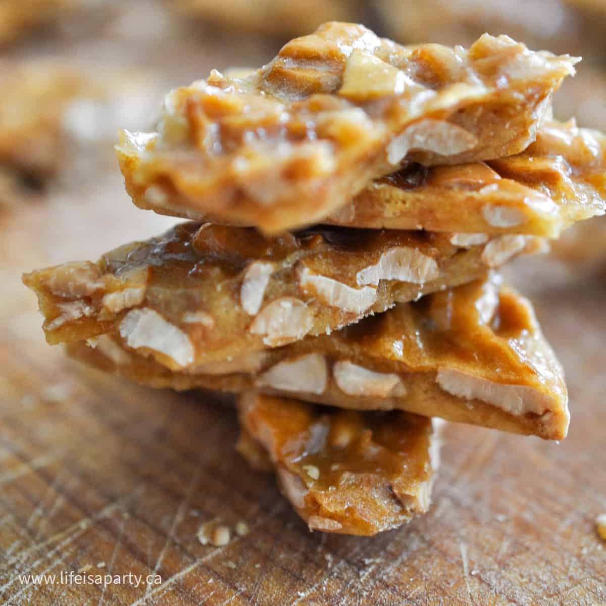 Cashew coconut brittle recipe.