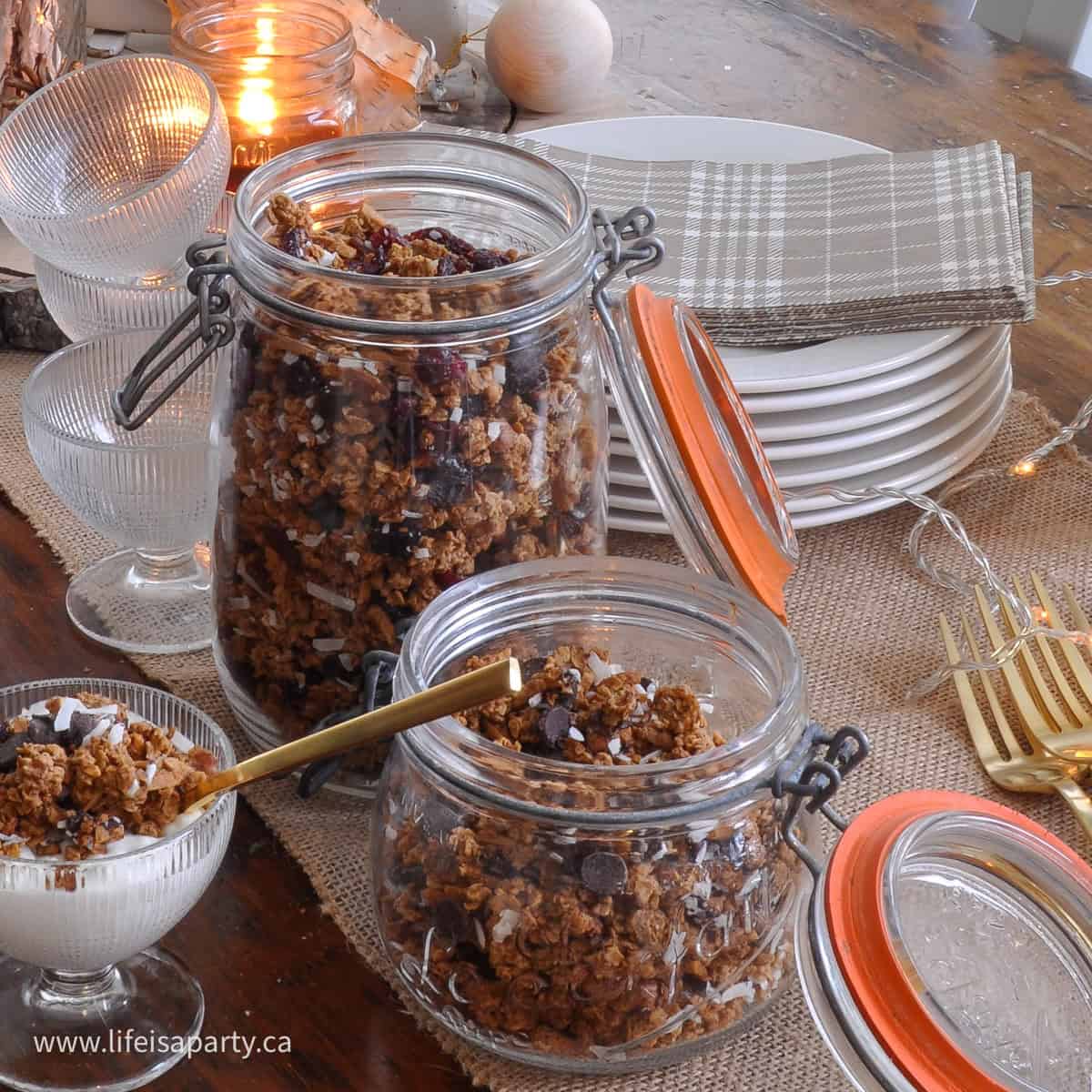 Granola recipes.