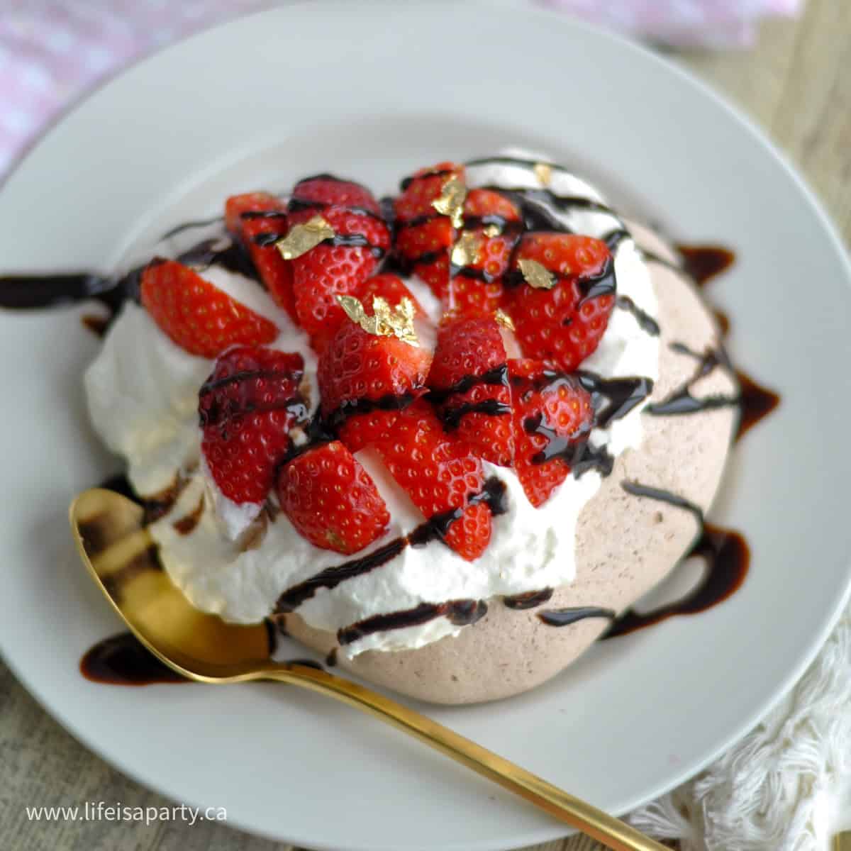 Chocolate pavlova recipe.