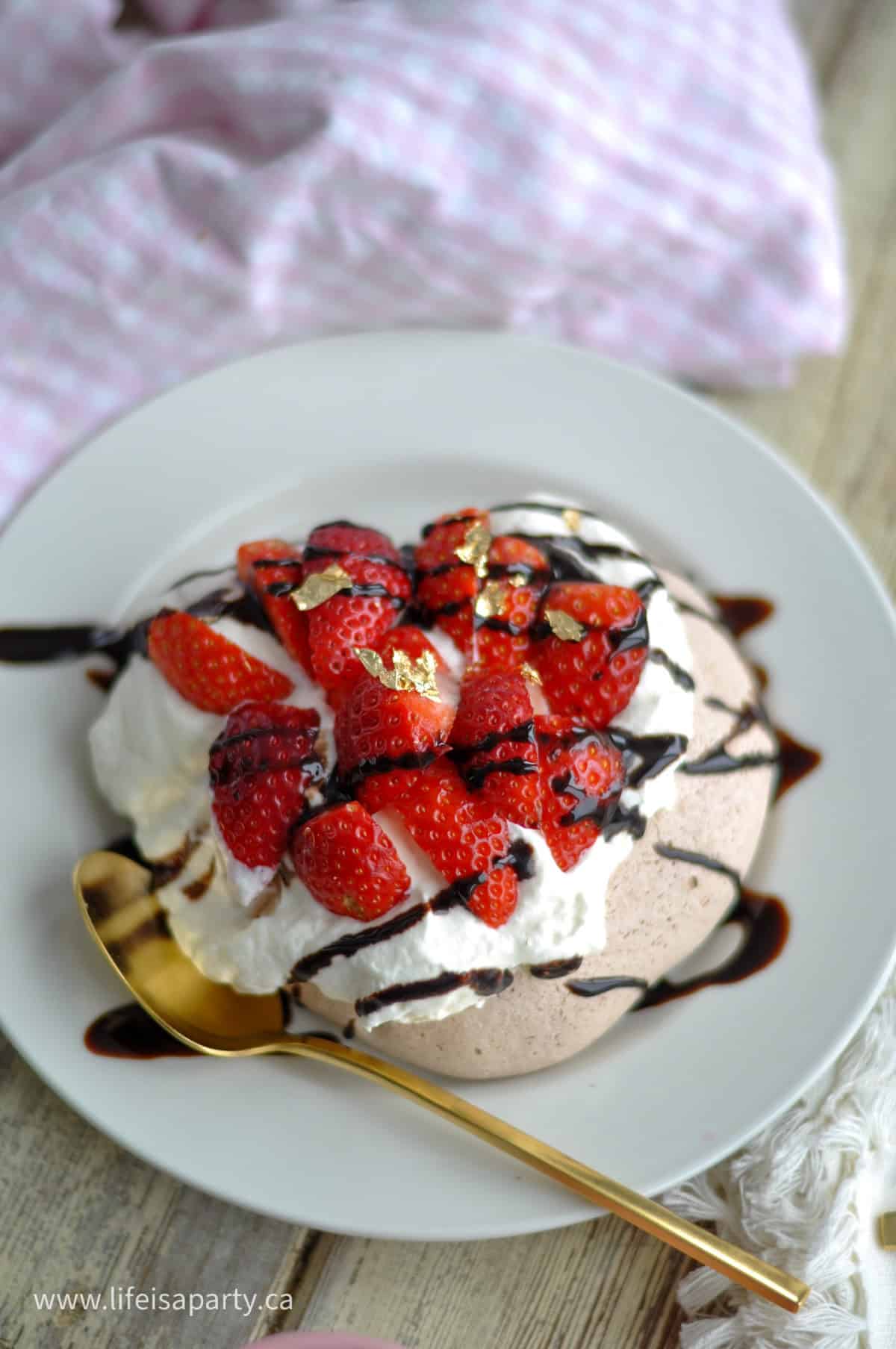 Chocolate pavlova recipe.