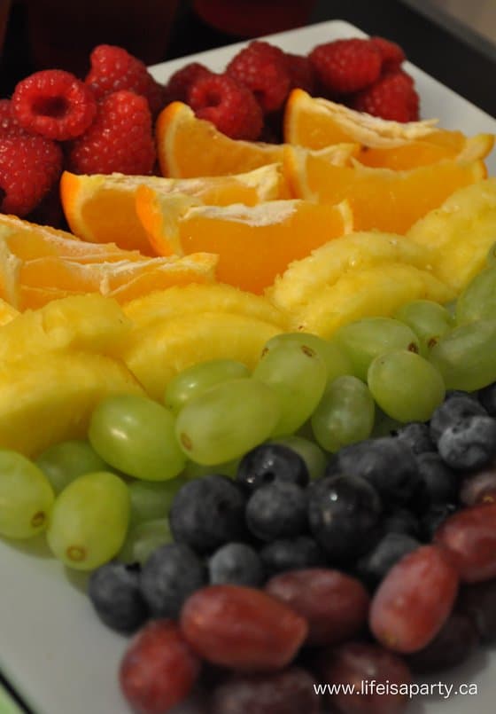 Rainbow Dessert Table Rainbow Fruit Tray