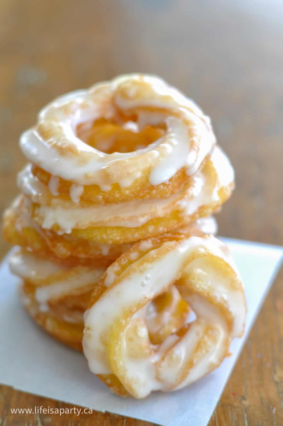 How to make homemade honey crullers.