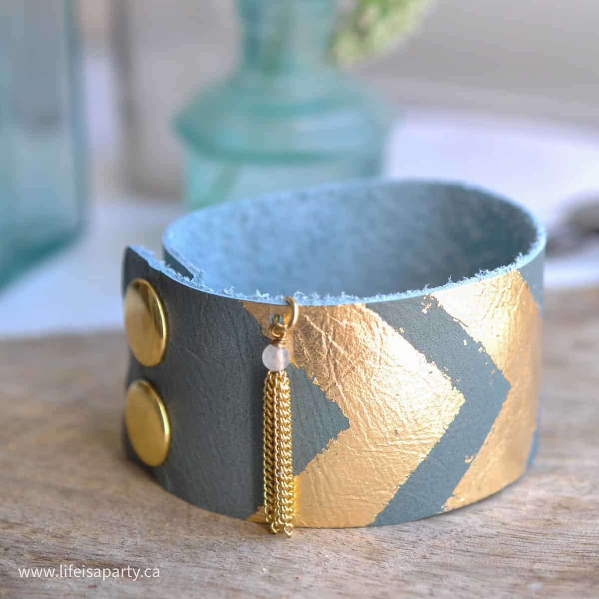 How to make a leather cuff.