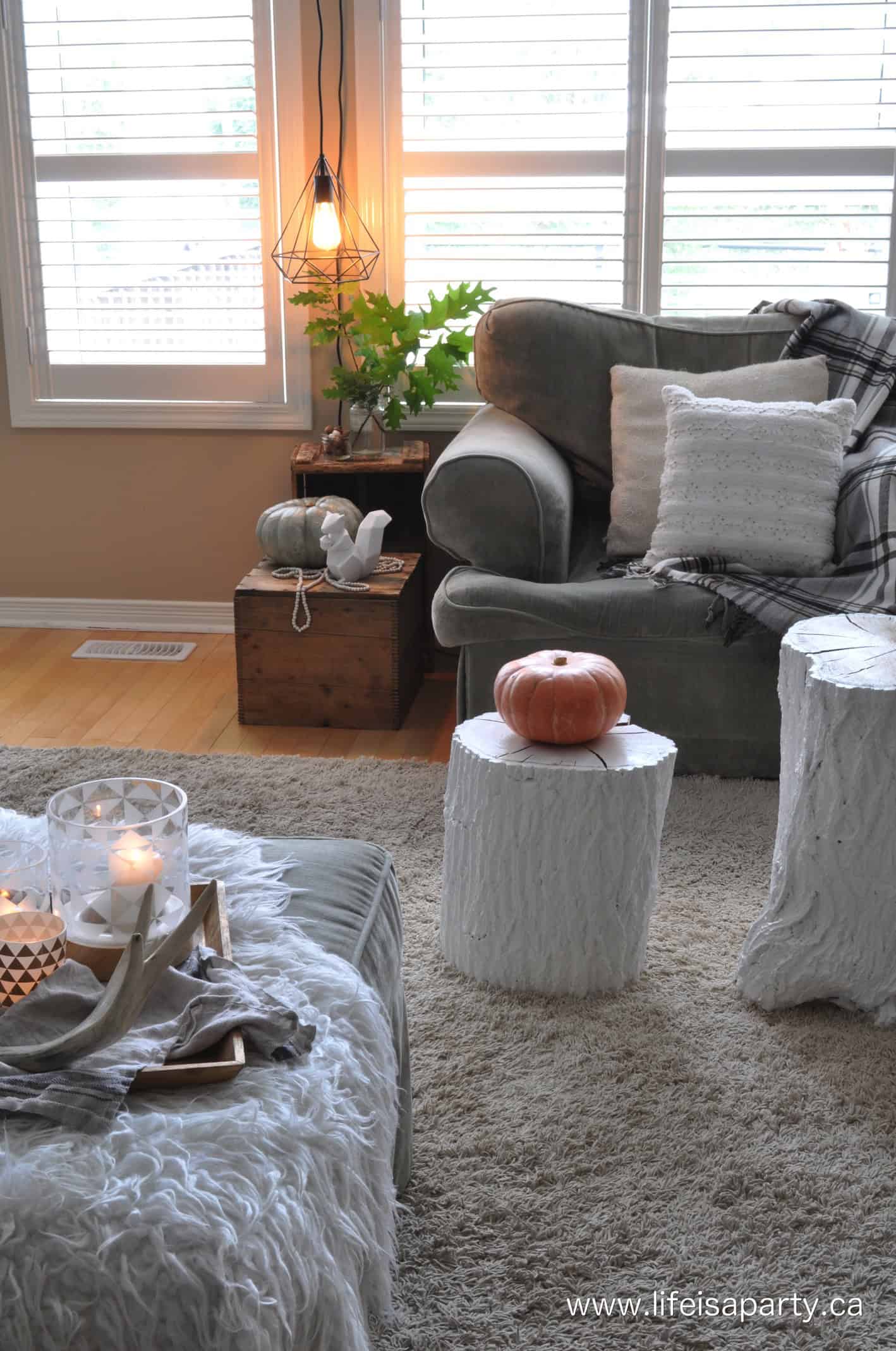 fall living room tour.