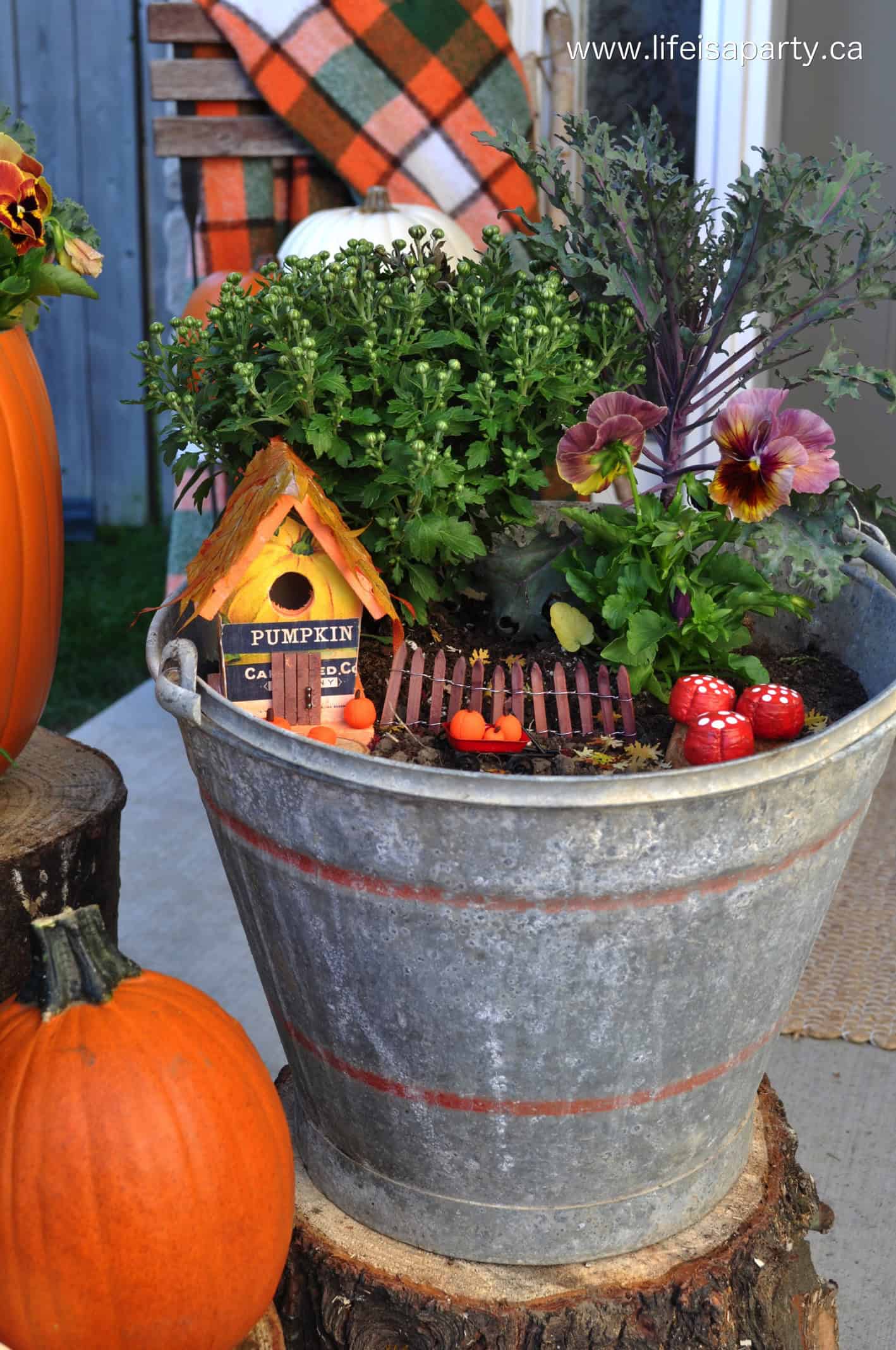 fall fairy garden.