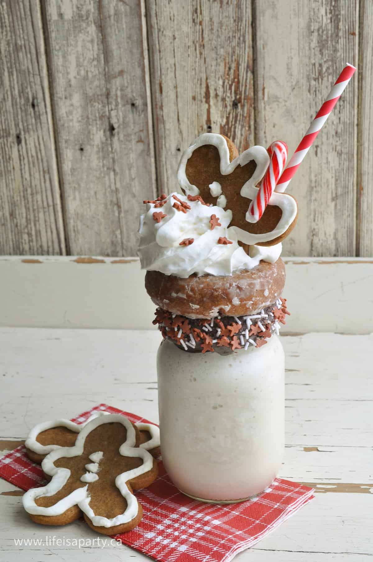 How to make a gingerbread milkshake.