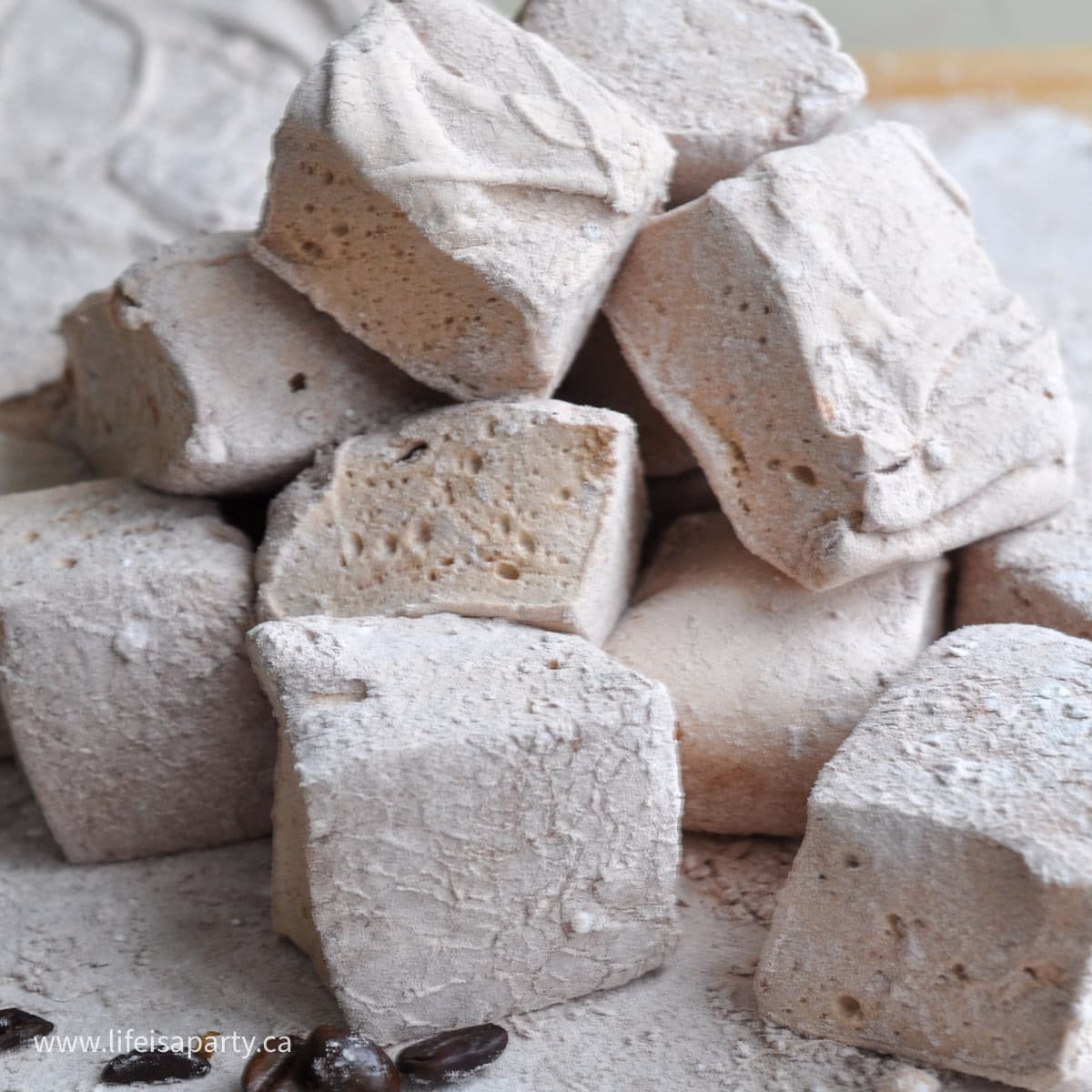 How to make homemade coffee marshmallows.