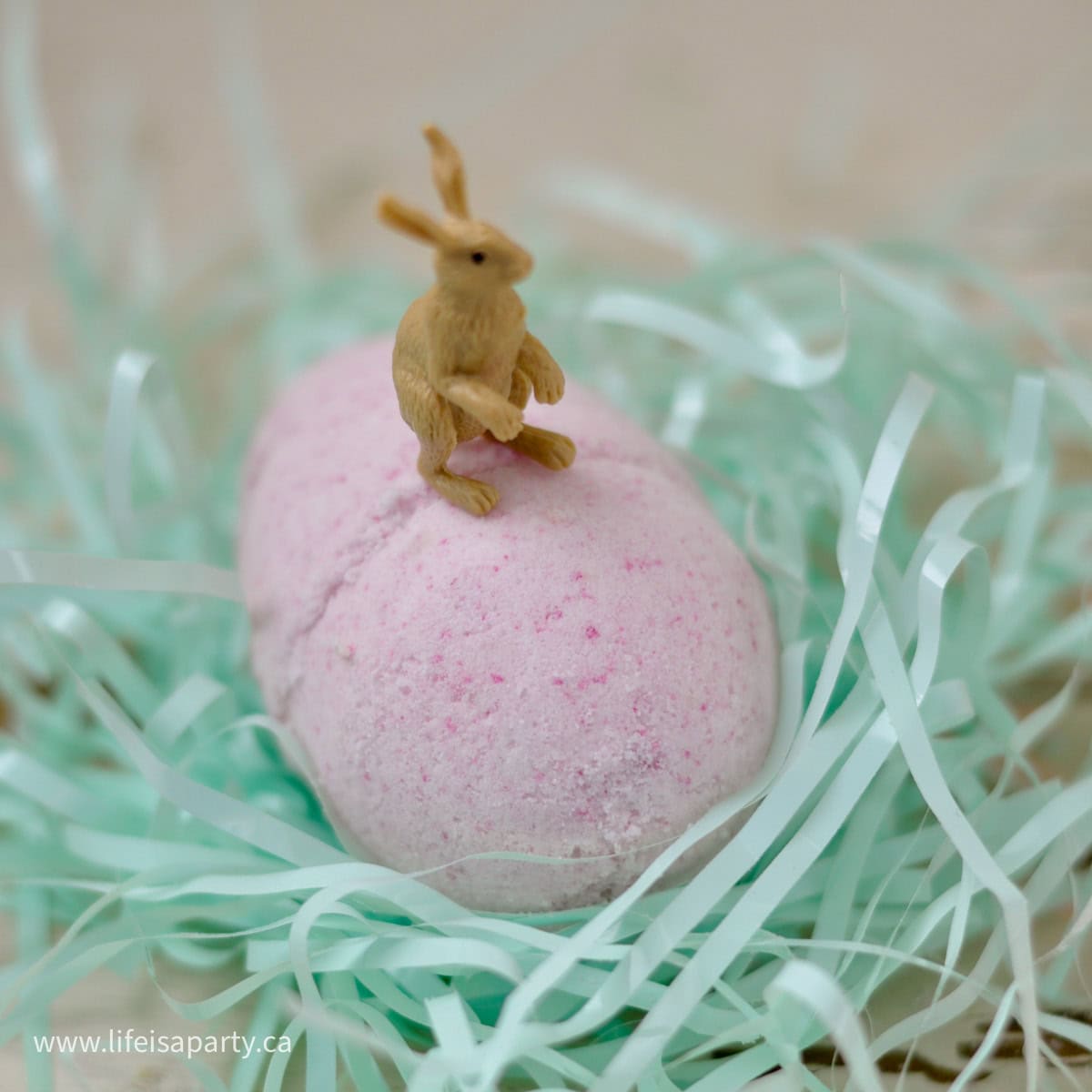 DIY bath bombs with a toy inside.