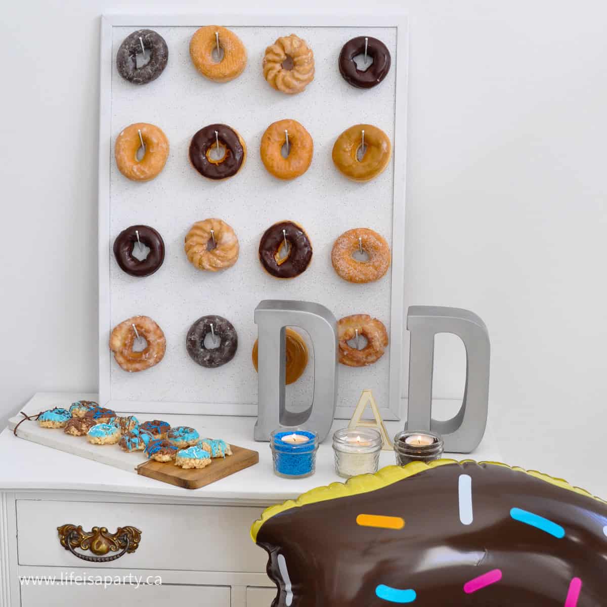 Father's Day donut party ideas.