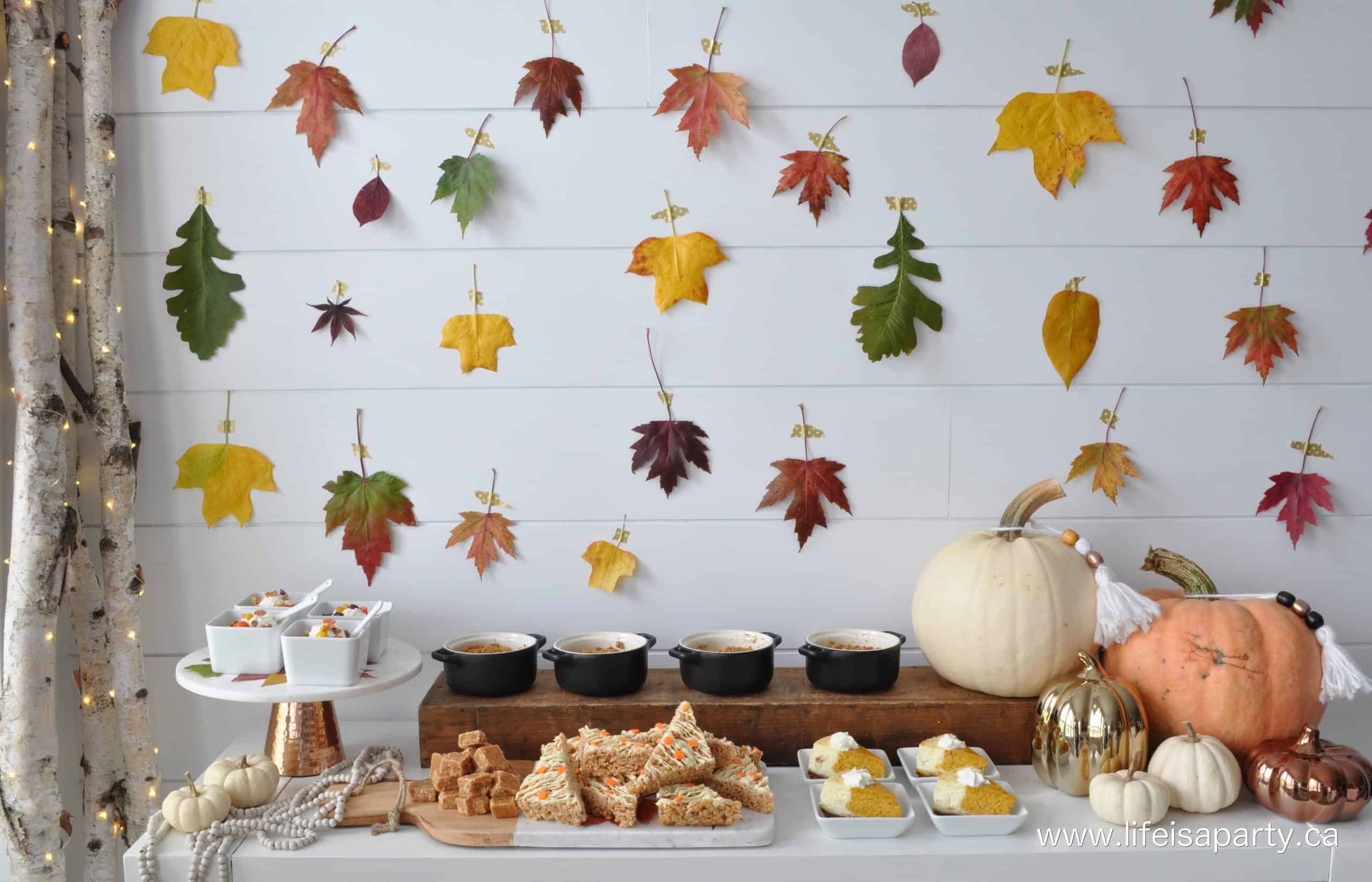 Thanksgiving dessert table ideas.