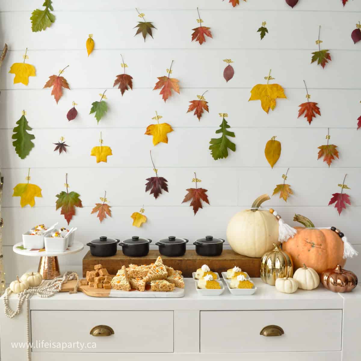 Fall dessert table.