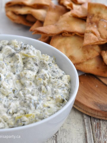 Spinach and artichoke dip.