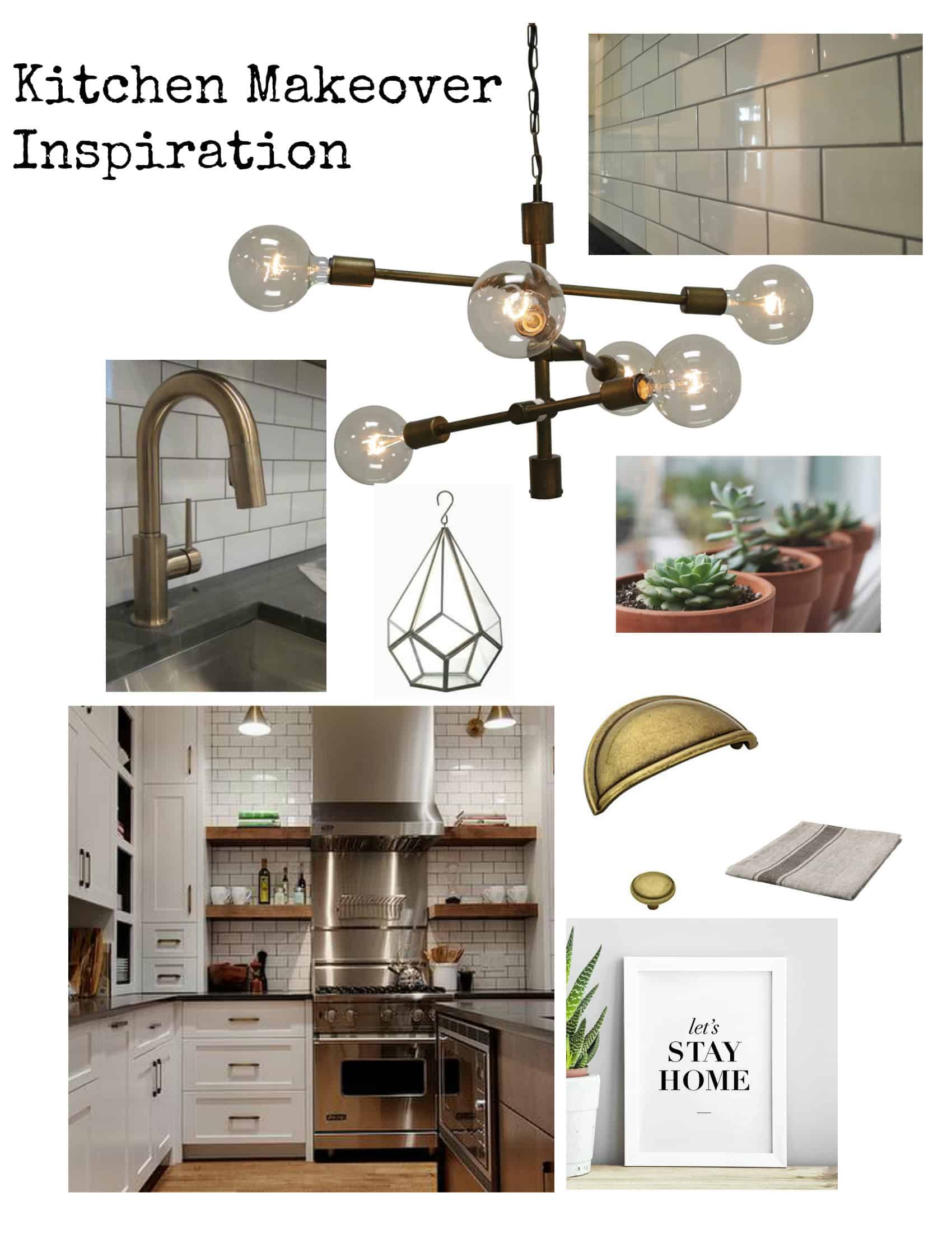 kitchen makeover mood board.