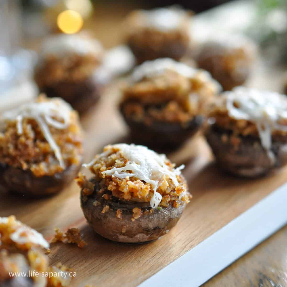 Stuffed mushroom recipe.