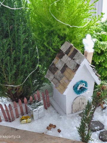 How to make a Christmas fairy garden.