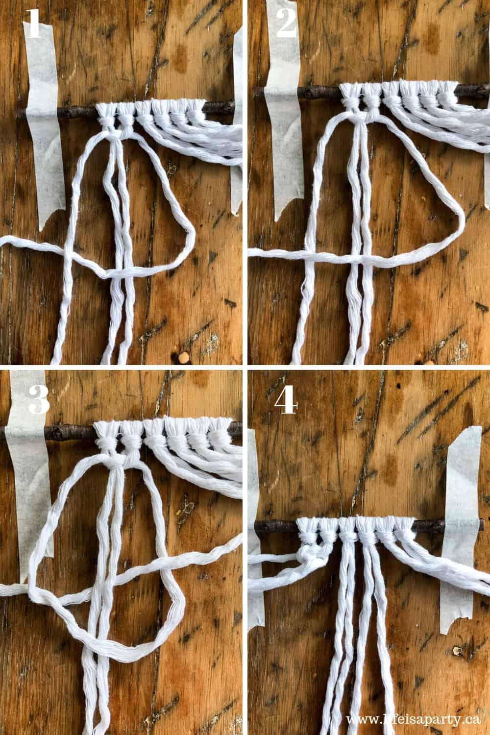 How to tie a square knot.