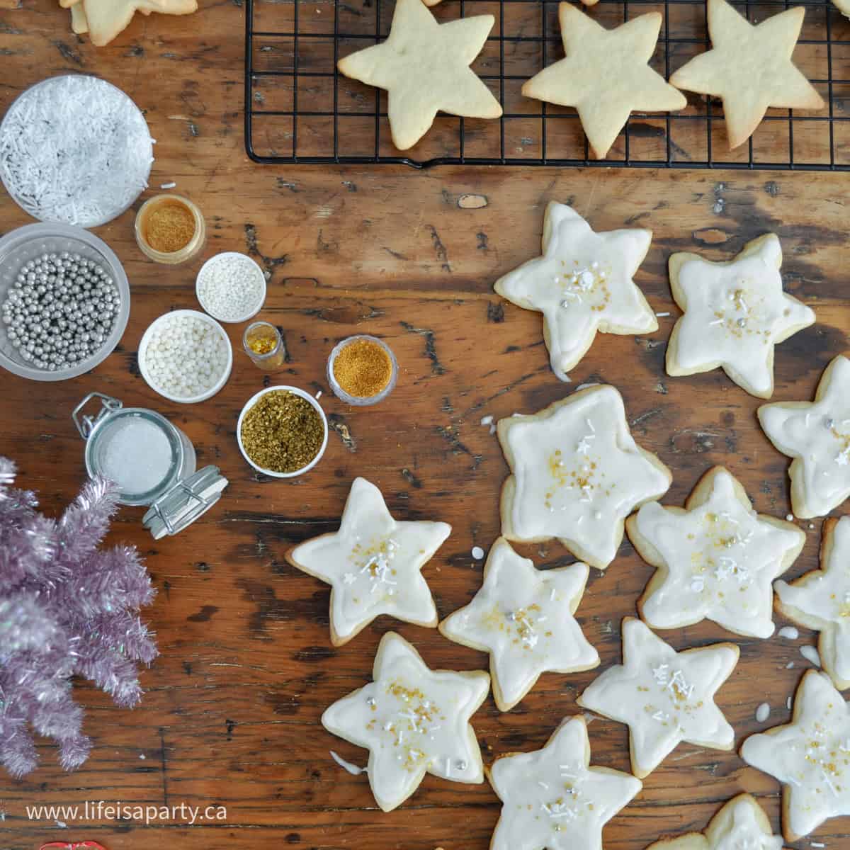 How to make rolled out sugar cookies.