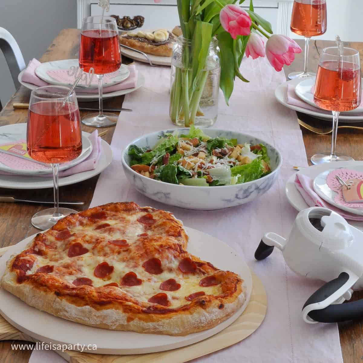 Valentine's Day pizza party