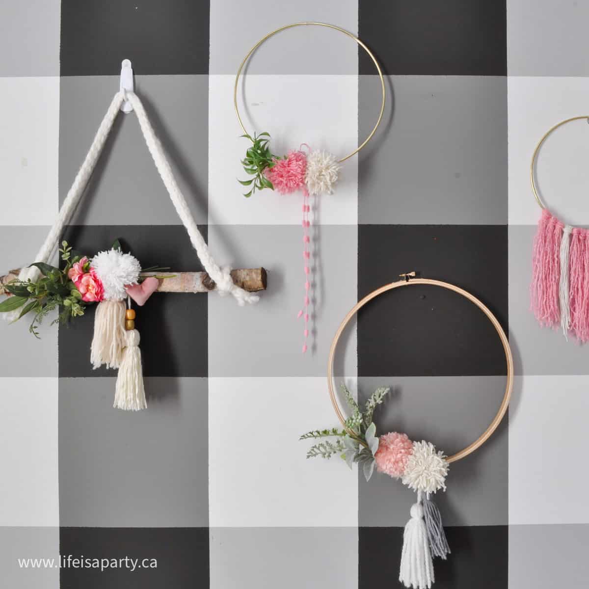 DIY Valentine's Day wreaths