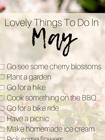 Things to do in May bucket list.