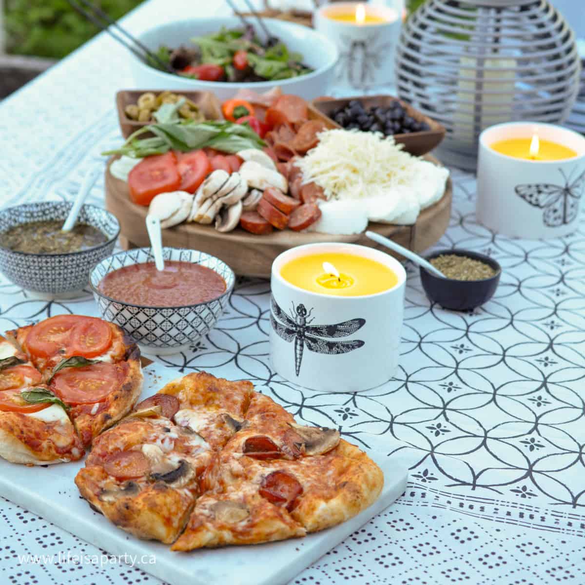 backyard pizza party