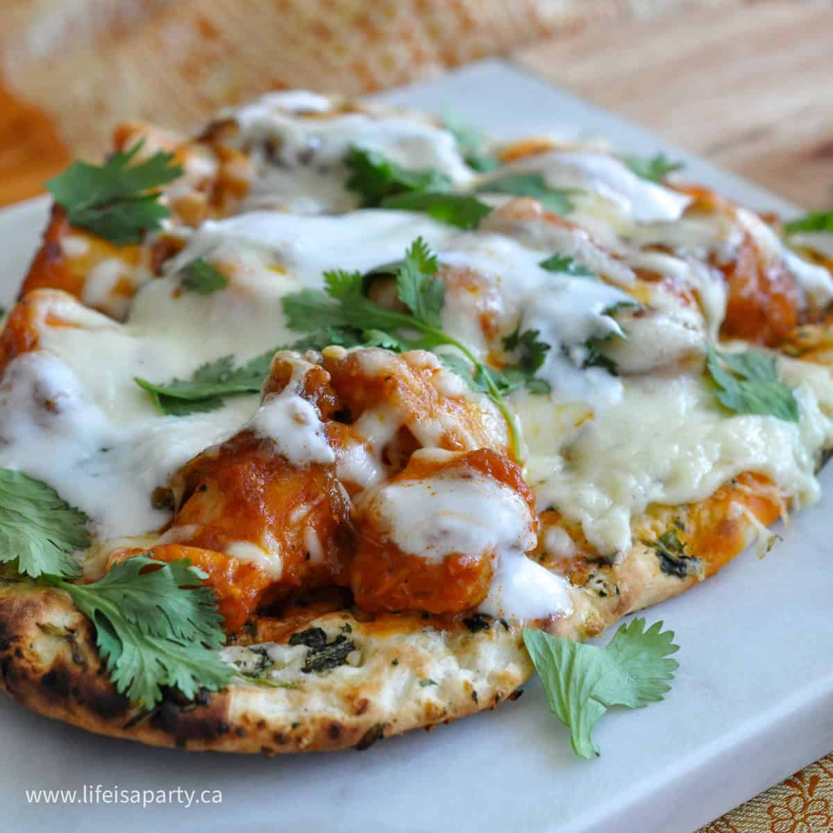 butter chicken pizza recipe