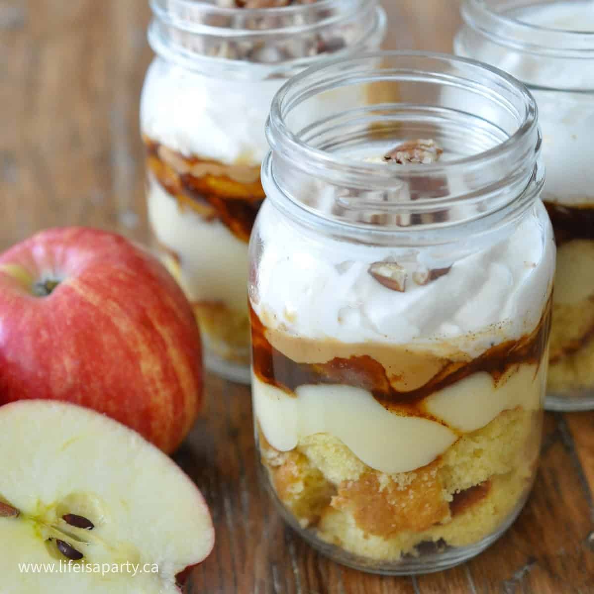 Caramel apple trifle