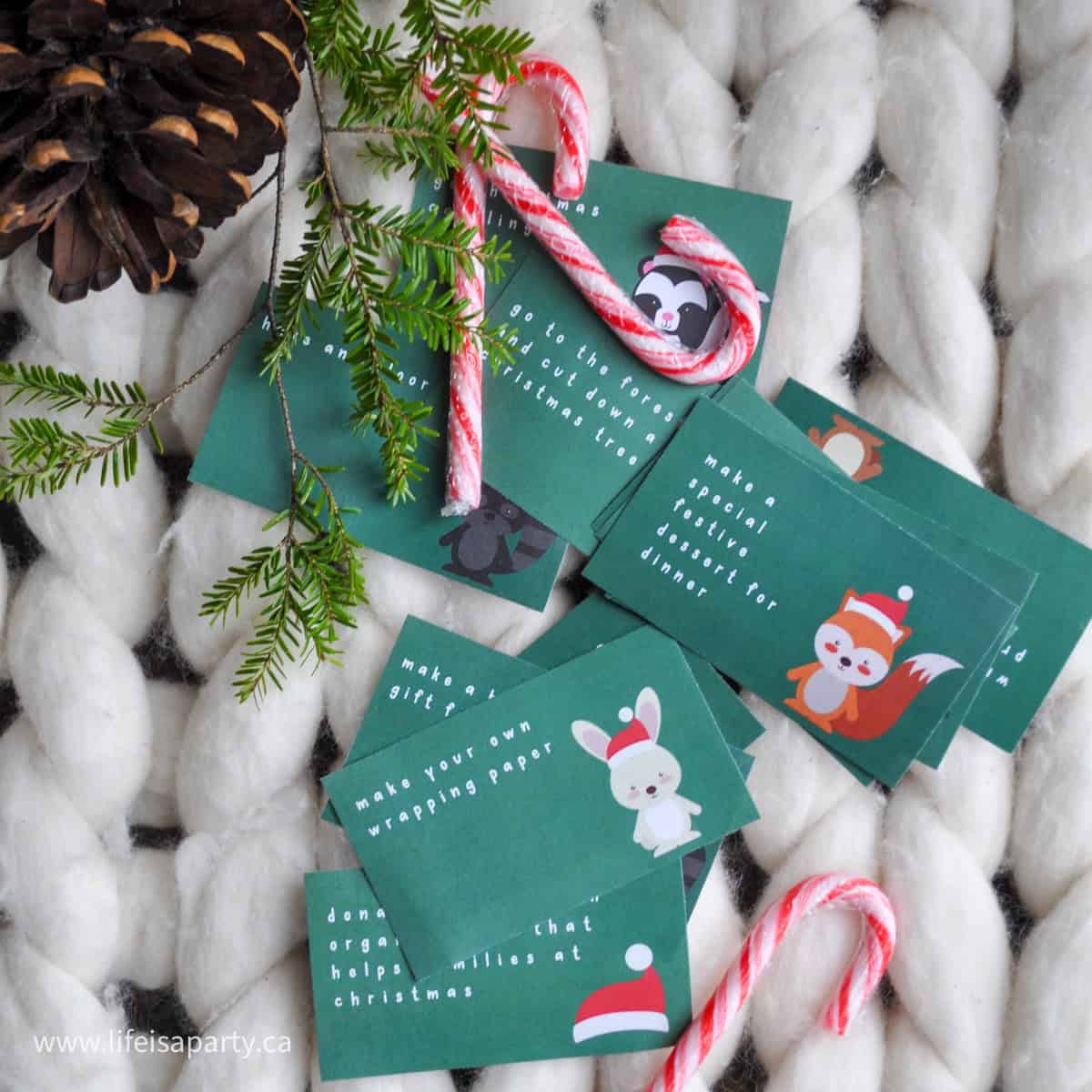 Printable Christmas Advent Activity Cards