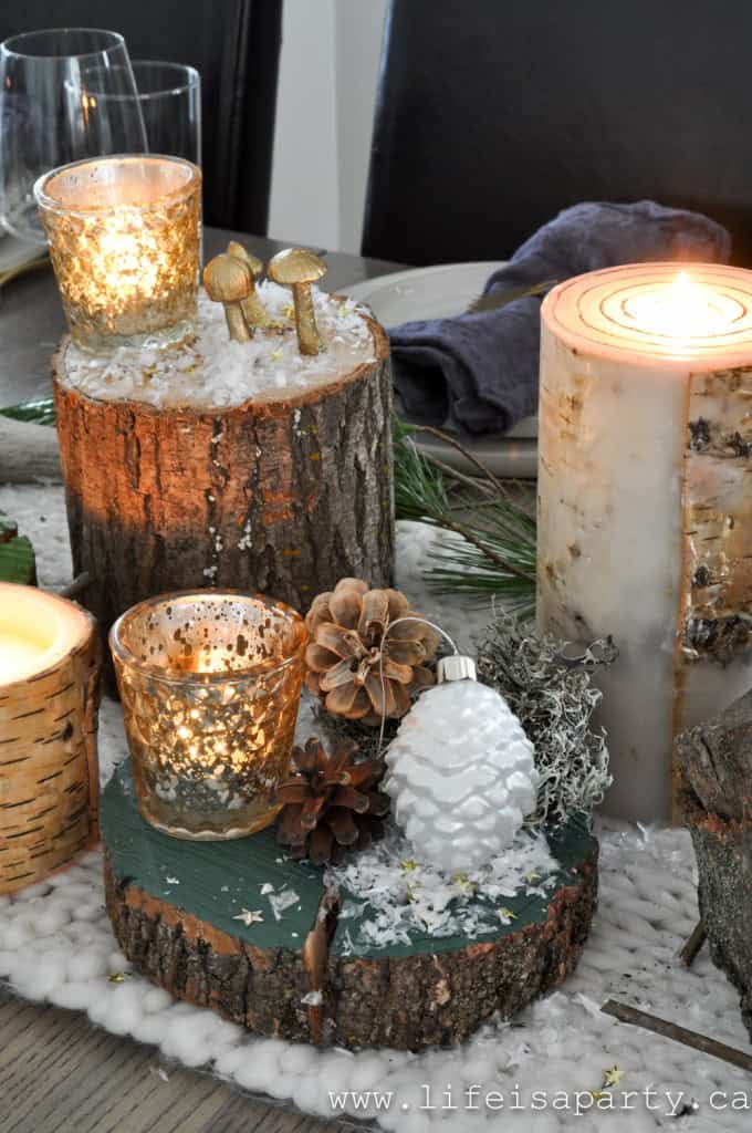 Rustic Christmas Table - Life is a Party